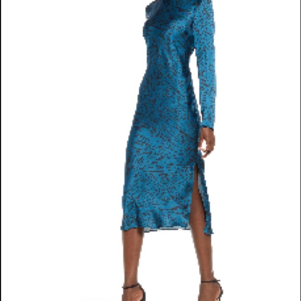 Leith Satin Slit Dress